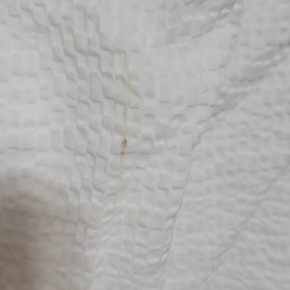 J Crew White Summer Dress Sleeveless Crinkle Textured Womens Size 00 - Picture 3 of 4